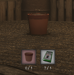 Flowerpot Can be crafted from found blueprint Requires: 1 Empty Flowerpot, 1 Fertile Soil