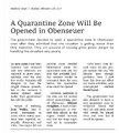 ""A quarantine zone will be opened in Obenseuer" (visual recreation)