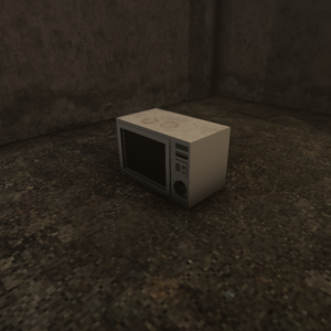 Old Microwave Available to buy for 588 at Samuel Jonasson's Can be gathered from cleaning Player's Tenement