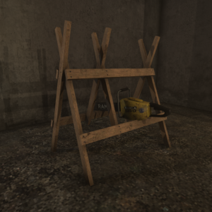 Sawbuck With Chainsaw Available to buy for 104 at Samuel Jonasson's Can be crafted from found blueprint