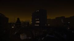 The players basic tenement tower block with basic renovations and improvements.