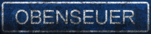Obenseuer place name sign